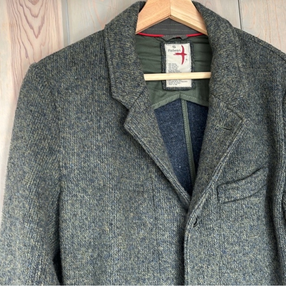 RELWEN Marled Sweater Blazer  in Dark Pine Small Huckberry